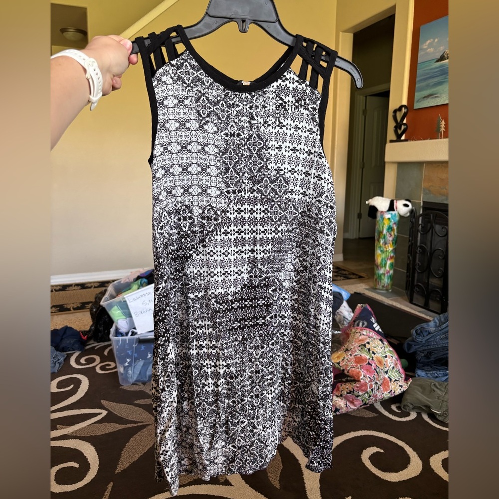 Speechless Black and White Dress